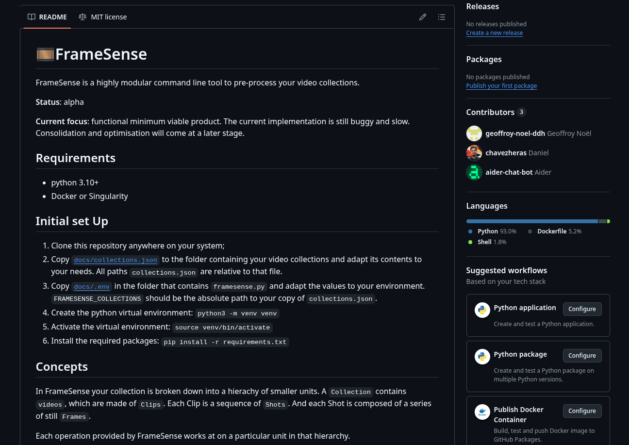 FrameSense CLI